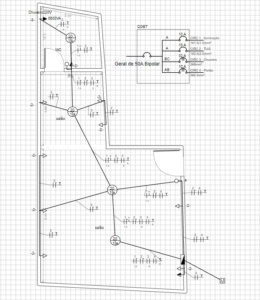 Projeto elétrico salão