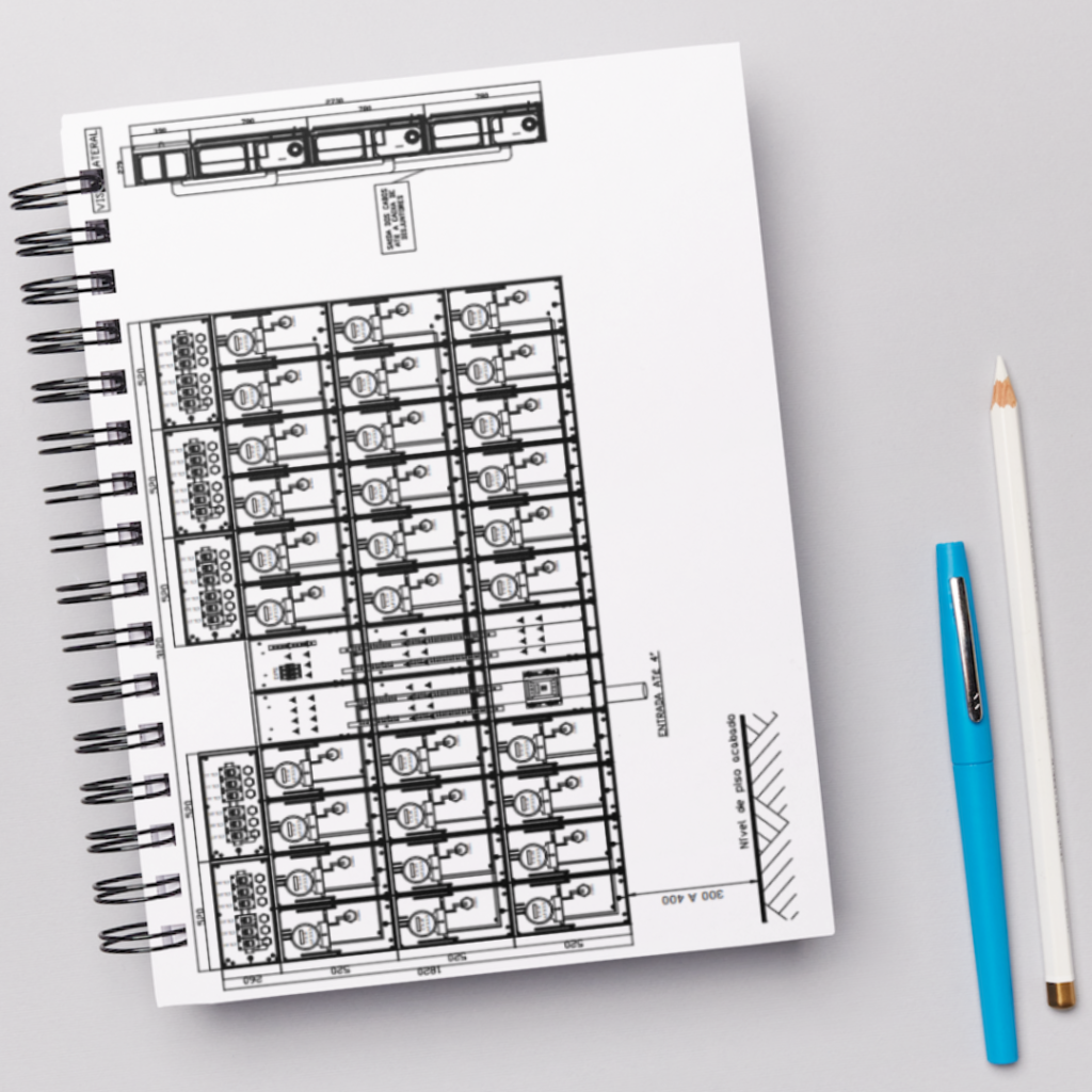 Projeto elétrico para 30 trinta medidores