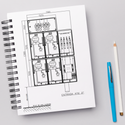 Projeto elétrico para 4 quatro medidores